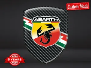 Fiat Abarth Automatic Door Sticker Max Durable Modern Pro